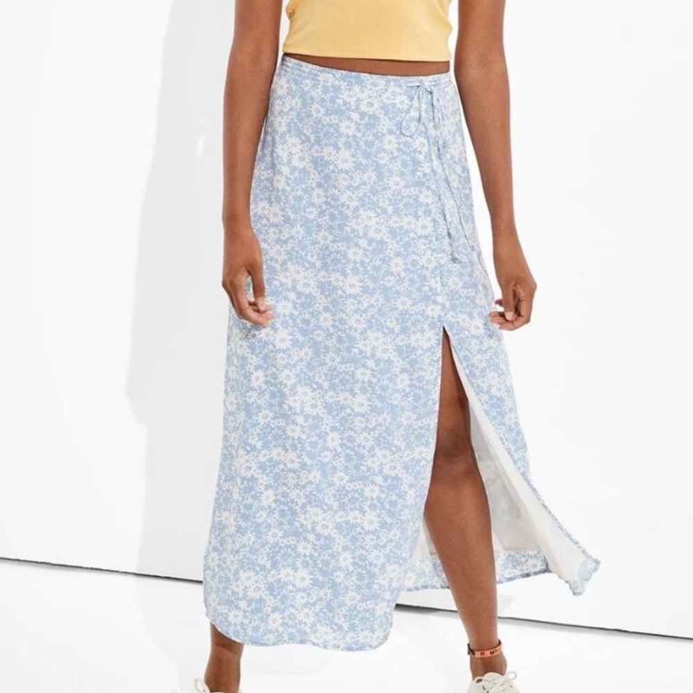 American Eagle Outfitters Floral Midi Slip Skirt - Size S